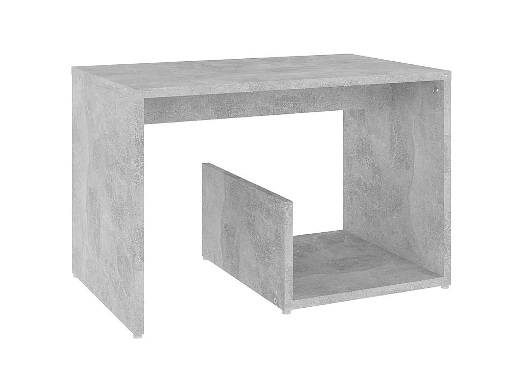 Table d'appoint Gris béton 59x36x38 cm Aggloméré