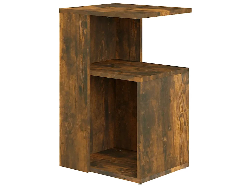 Table d'appoint Chêne fumé 36x30x56 cm Bois d'ingénierie