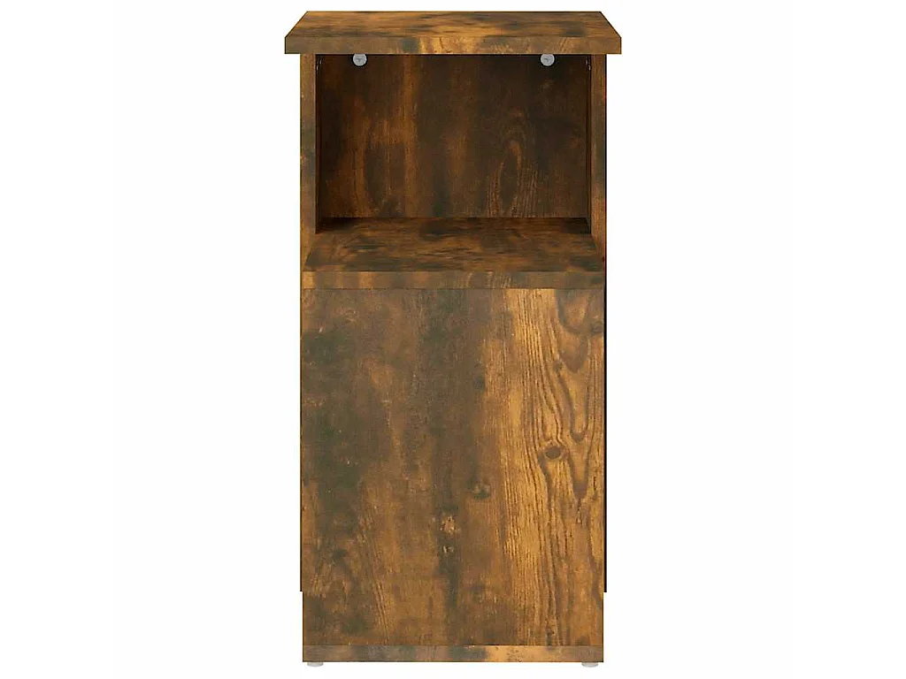 Table d'appoint Chêne fumé 36x30x56 cm Bois d'ingénierie