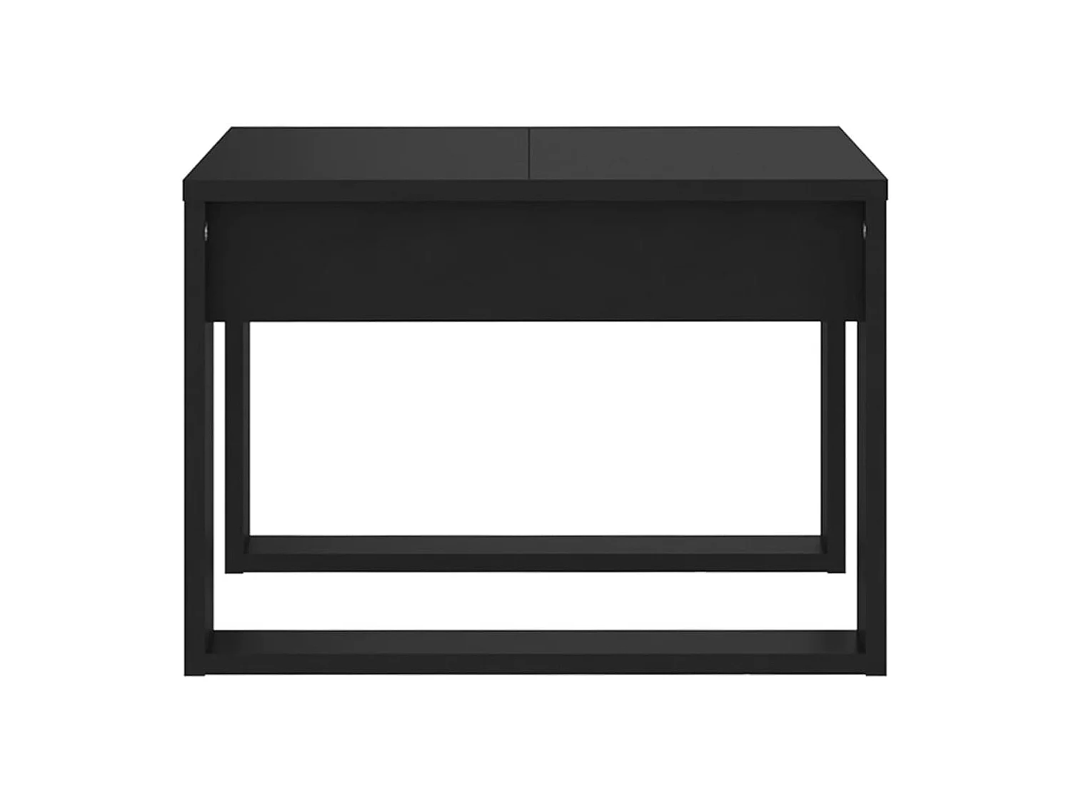 Table d'appoint Noir 50x50x35 cm Bois d’ingénierie