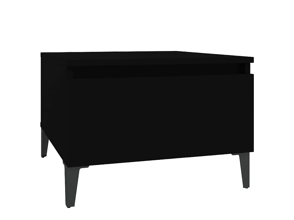 Table d'appoint Noir 50x46x35 cm Bois d'ingénierie