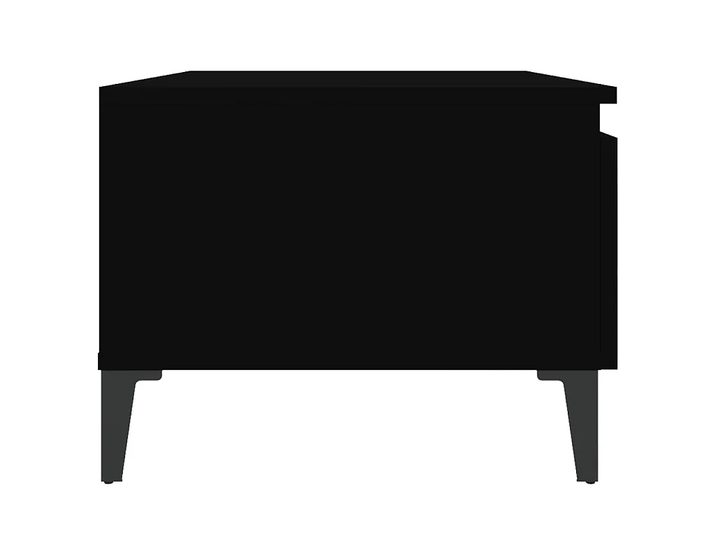 Table d'appoint Noir 50x46x35 cm Bois d'ingénierie