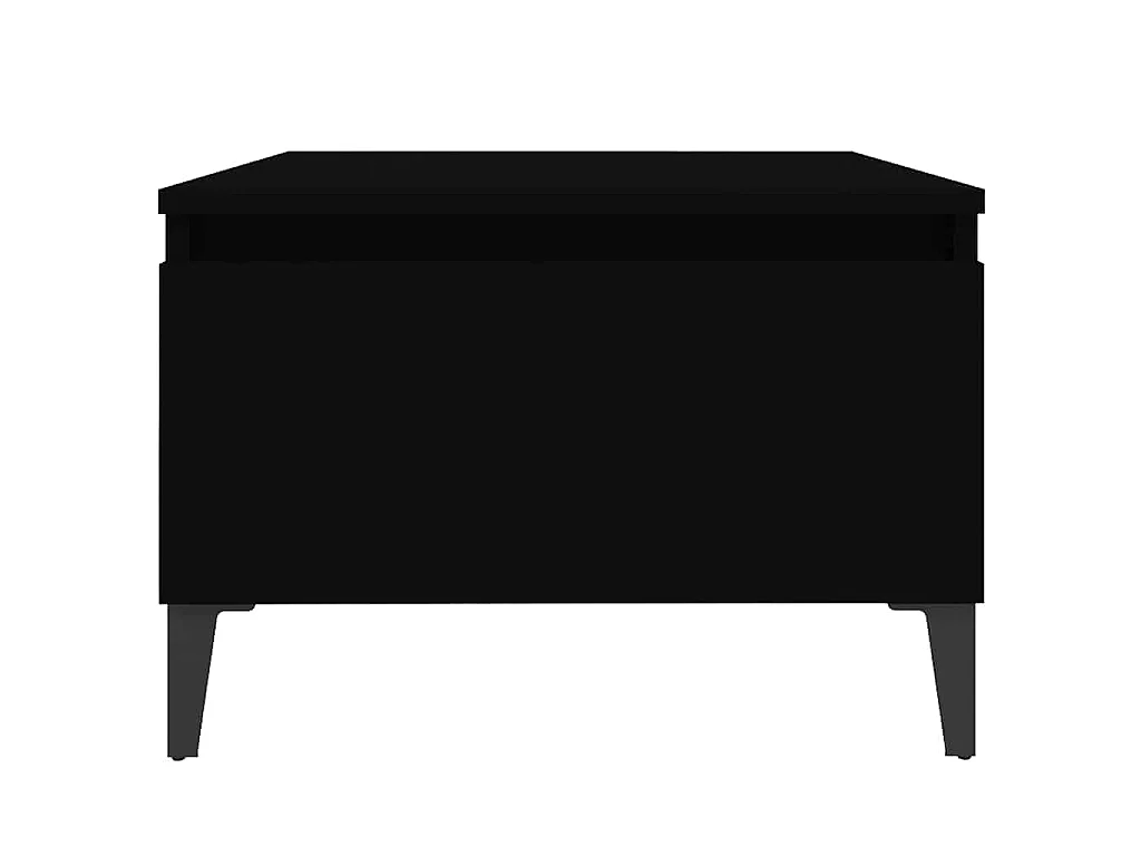 Tavolino Nero 50x46x35 cm in Legno Multistrato