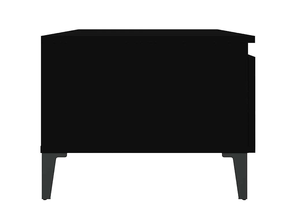 Tavolino Nero 50x46x35 cm in Legno Multistrato