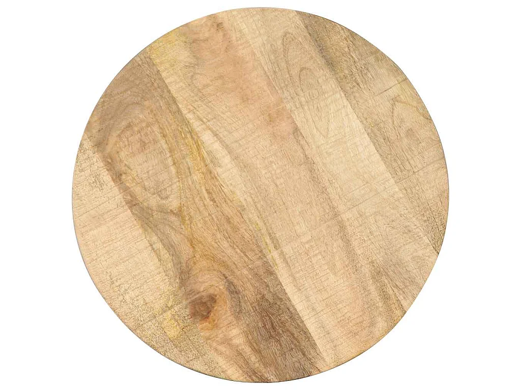 Table d'appoint 45x (45-62) cm Bois de manguier massif et fonte