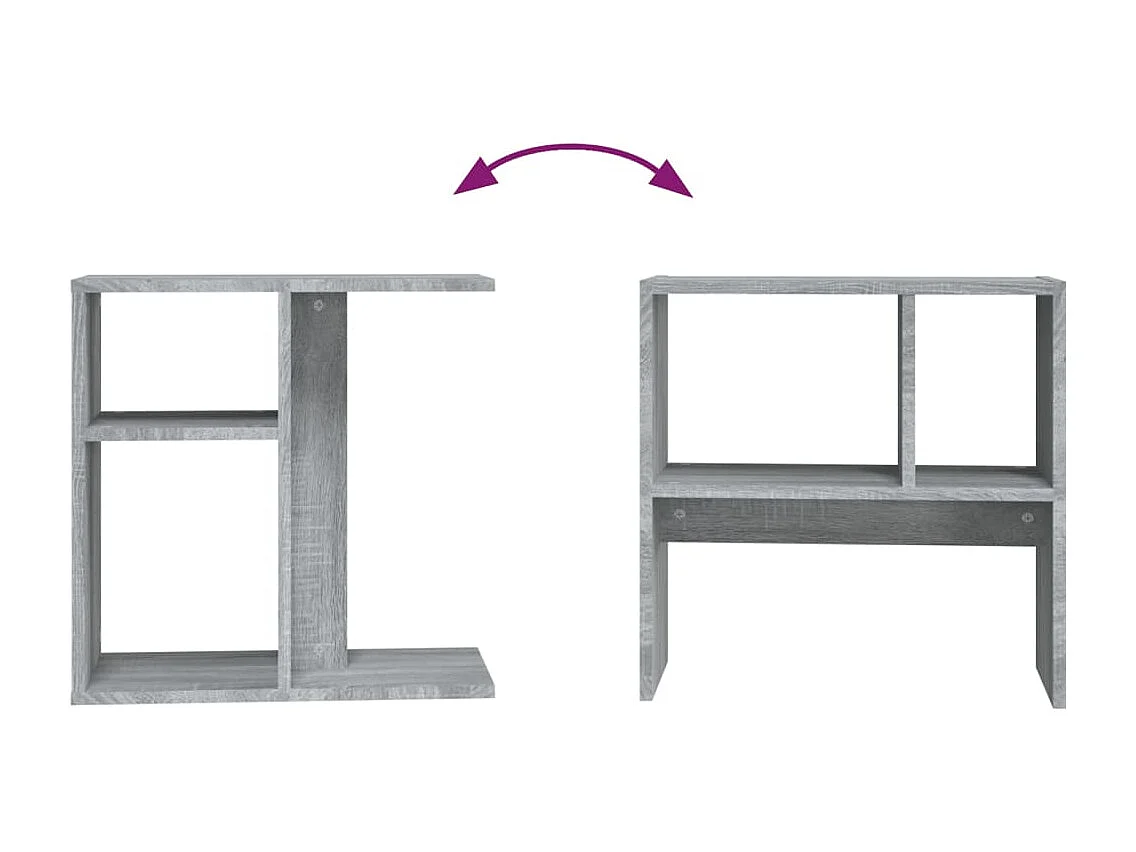 Beistelltisch Grau Sonoma 50x30x50 cm Holzwerkstoff