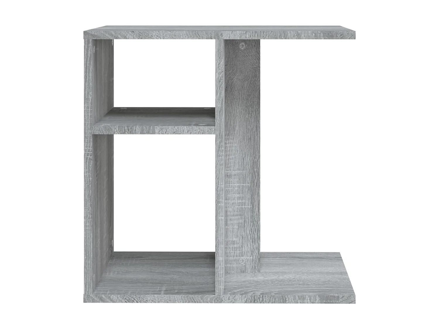 Bijzettafel 50x30x50 cm bewerkt hout grijs sonoma eikenkleurig