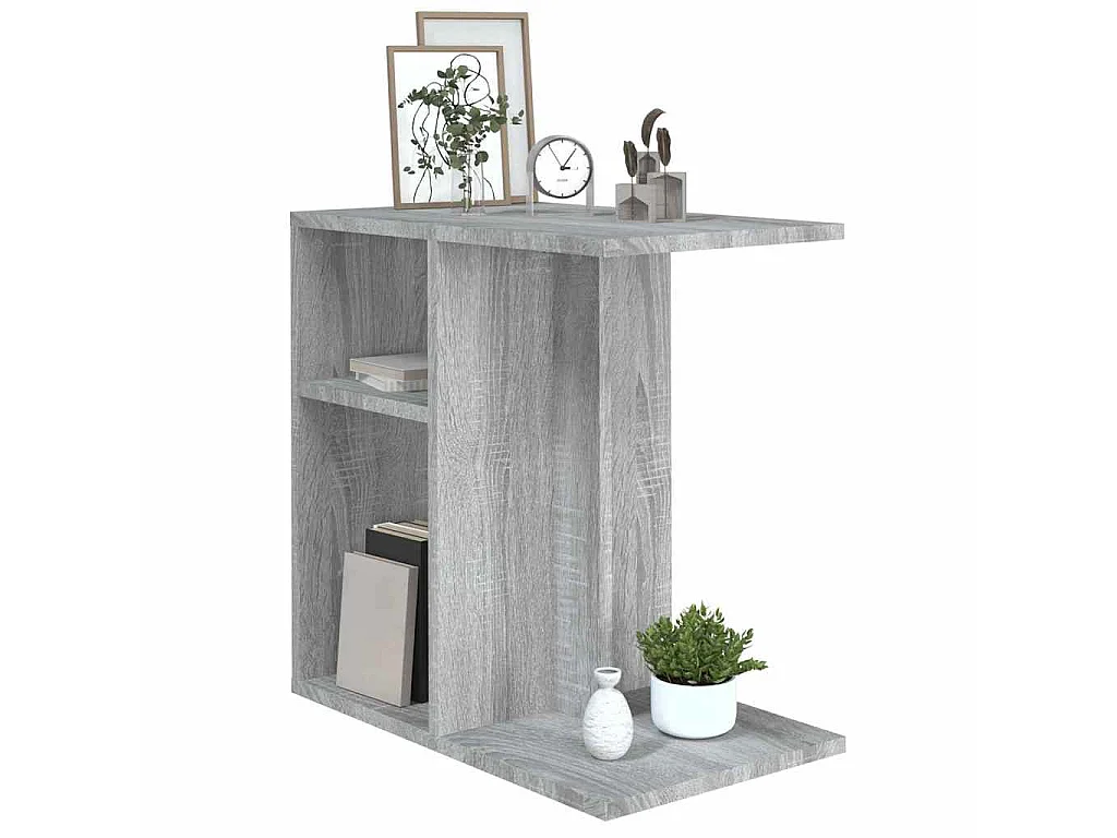 Table d'appoint Sonoma gris 50x30x50 cm Bois d'ingénierie