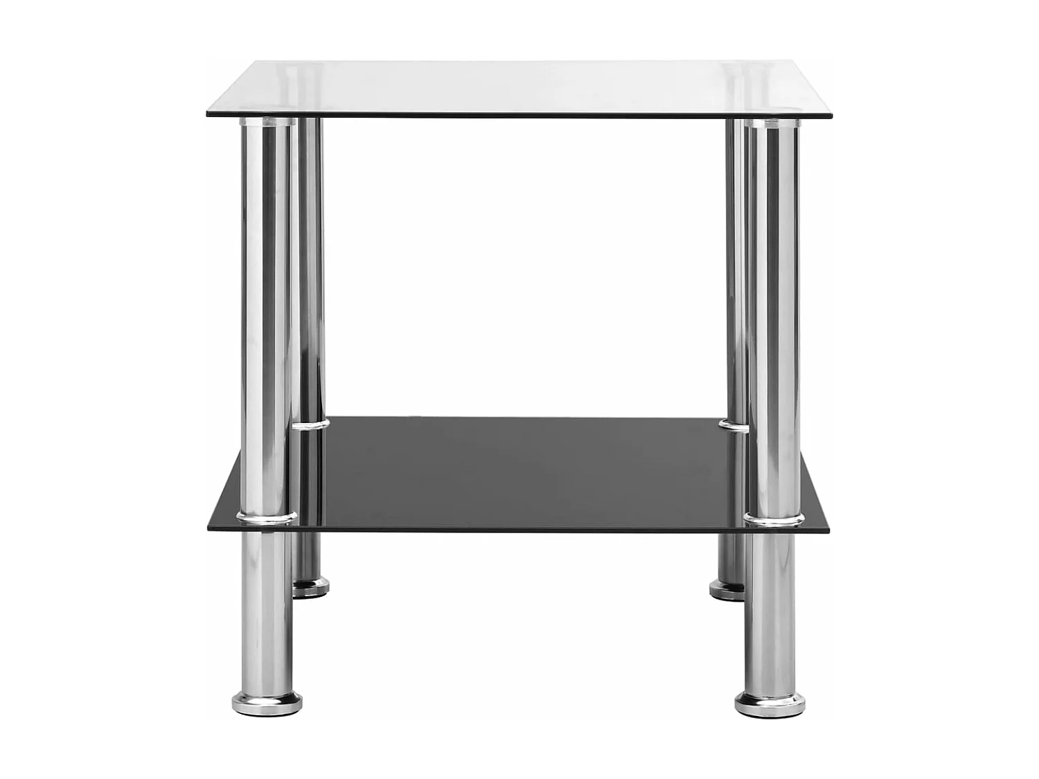 Table d'appoint Transparent 45x50x45 cm Verre trempé