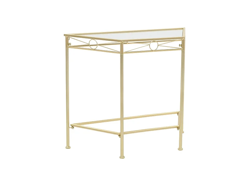 Beistelltisch Vintage-Stil Metall 87x34x73 cm Gold