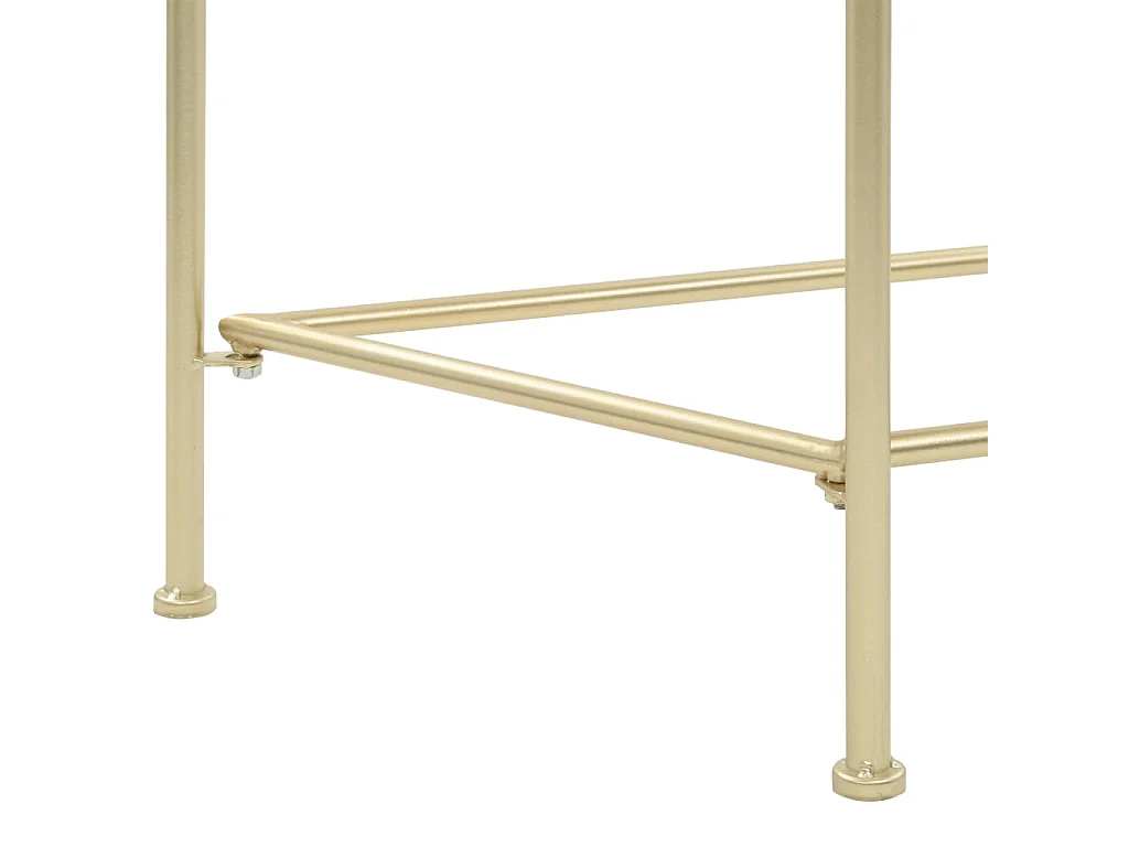 Bijzettafel in vintage stijl 87x34x73 cm metaal goud