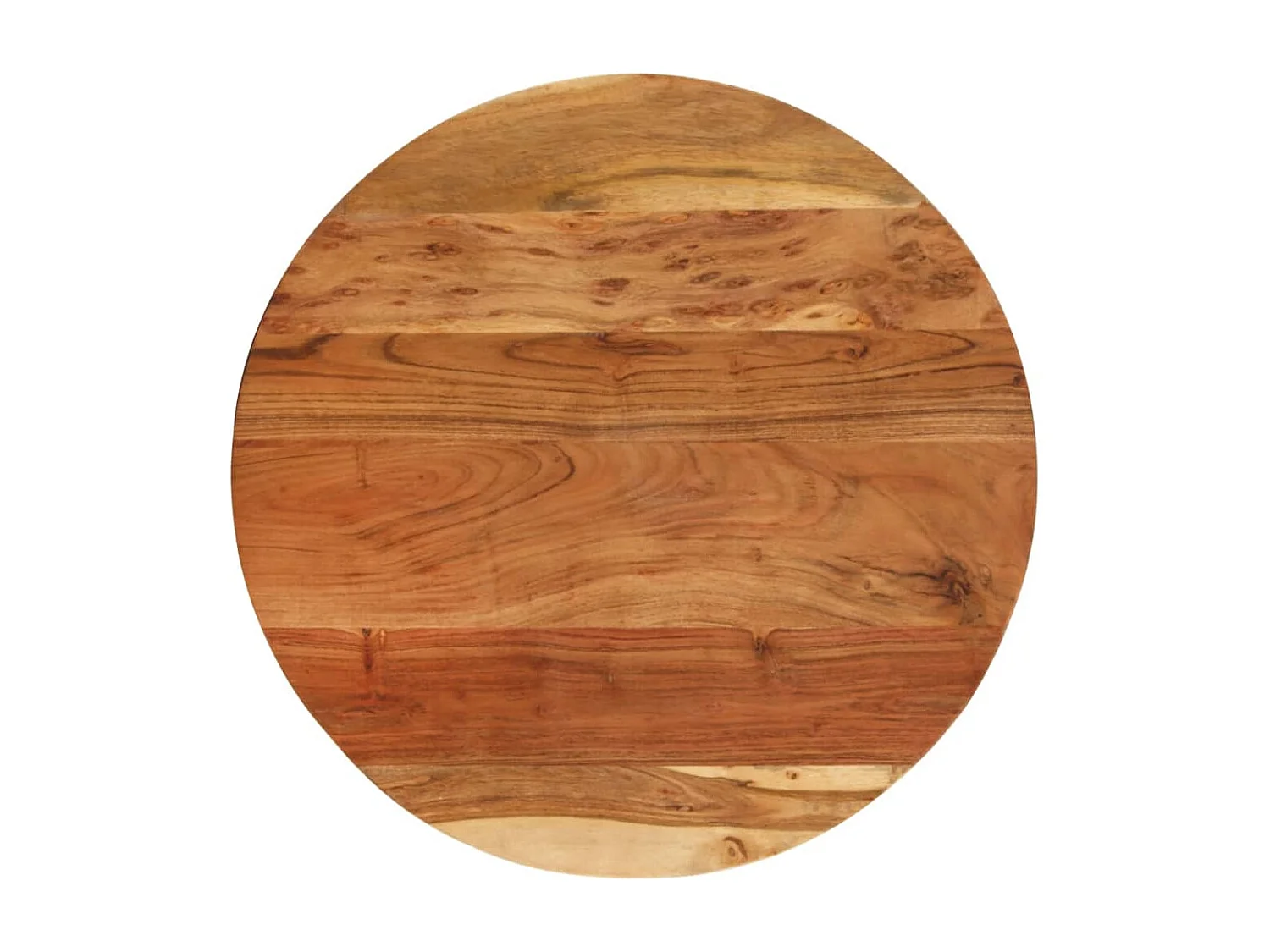 Table d'appoint 60x(42-62) cm Bois massif d'acacia et fonte