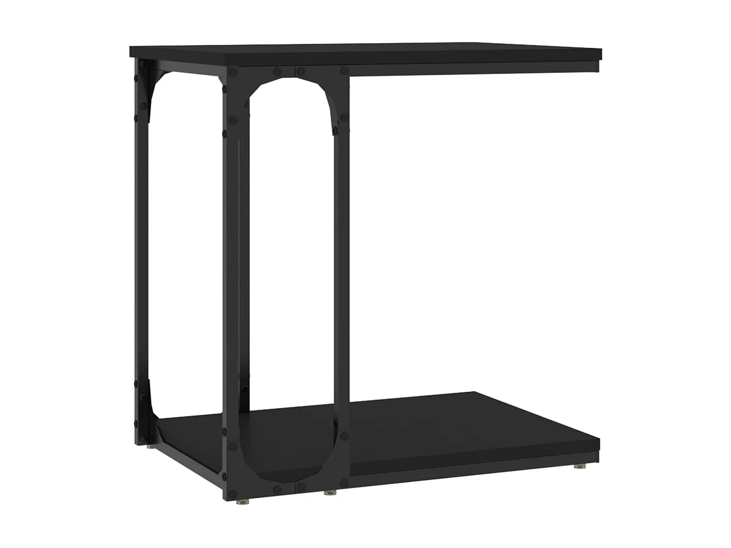 Mesa de apoio 50x35x52 derivados de madeira preto