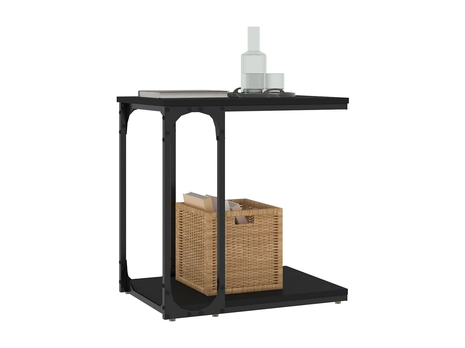 Mesa de apoio 50x35x52 derivados de madeira preto