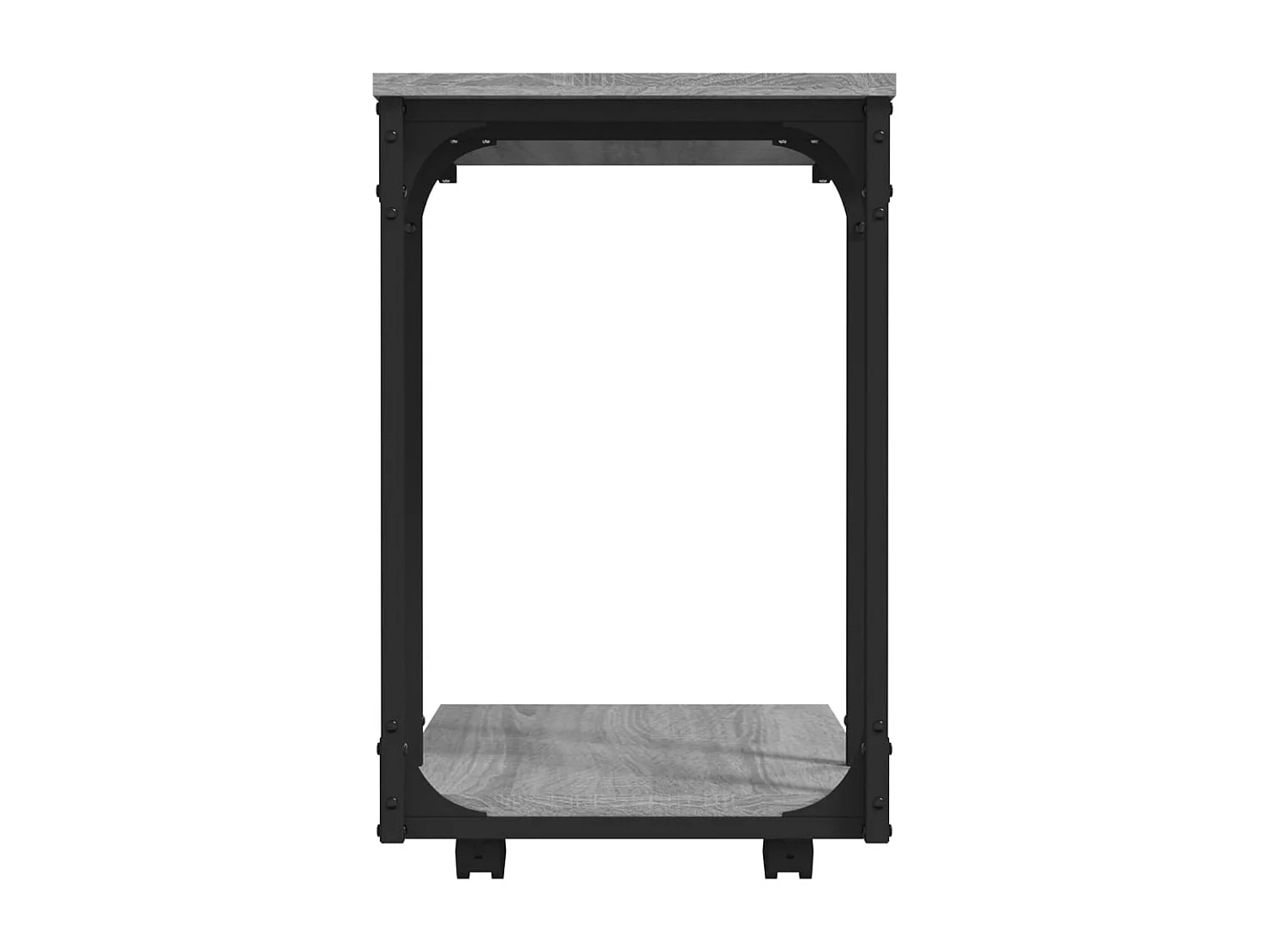 Table d'appoint à roues Sonoma gris 50x35x55,5 cm