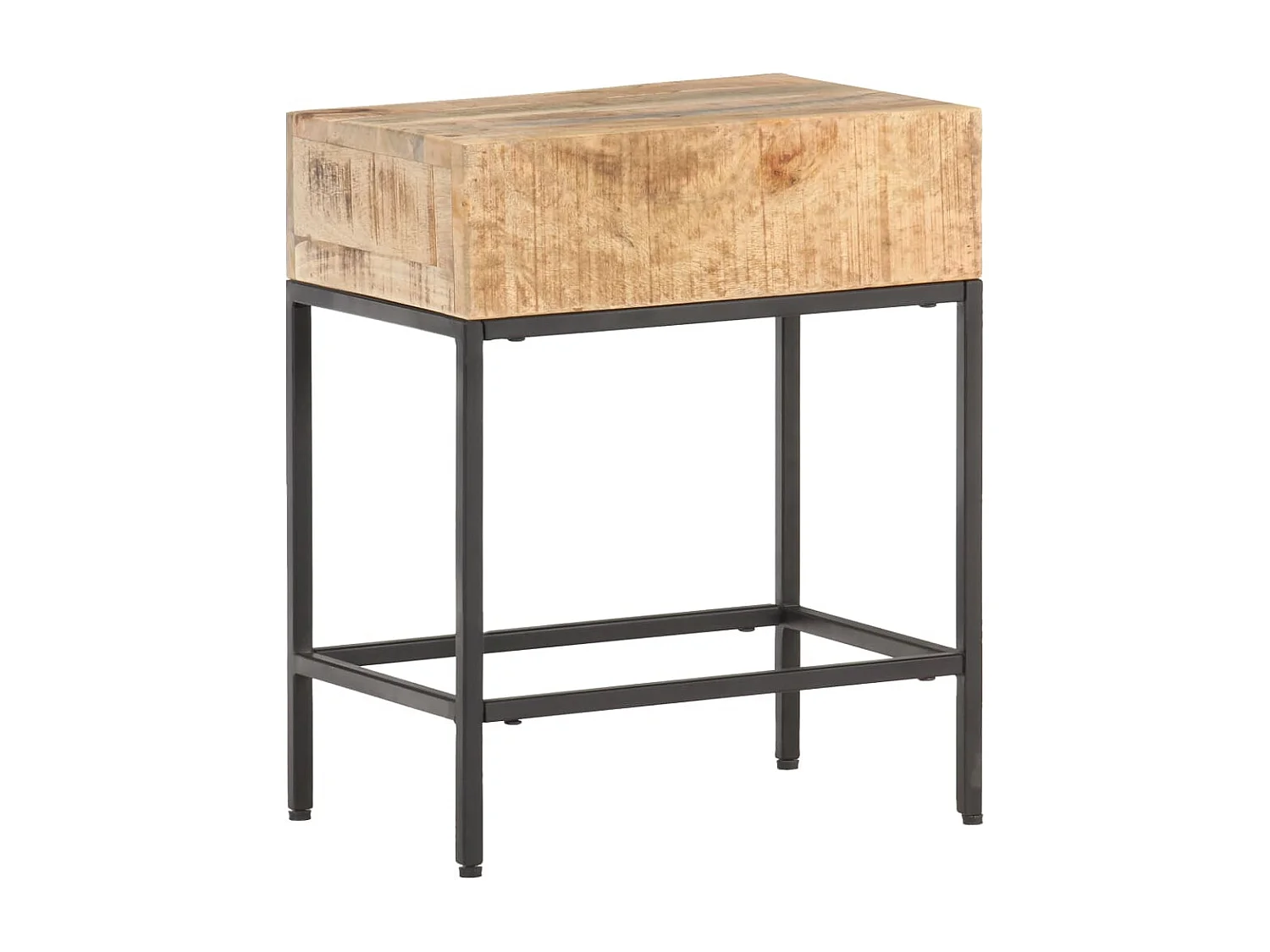 Mesa de apoio 40x30x50 cm madeira de mangueira áspera maciça