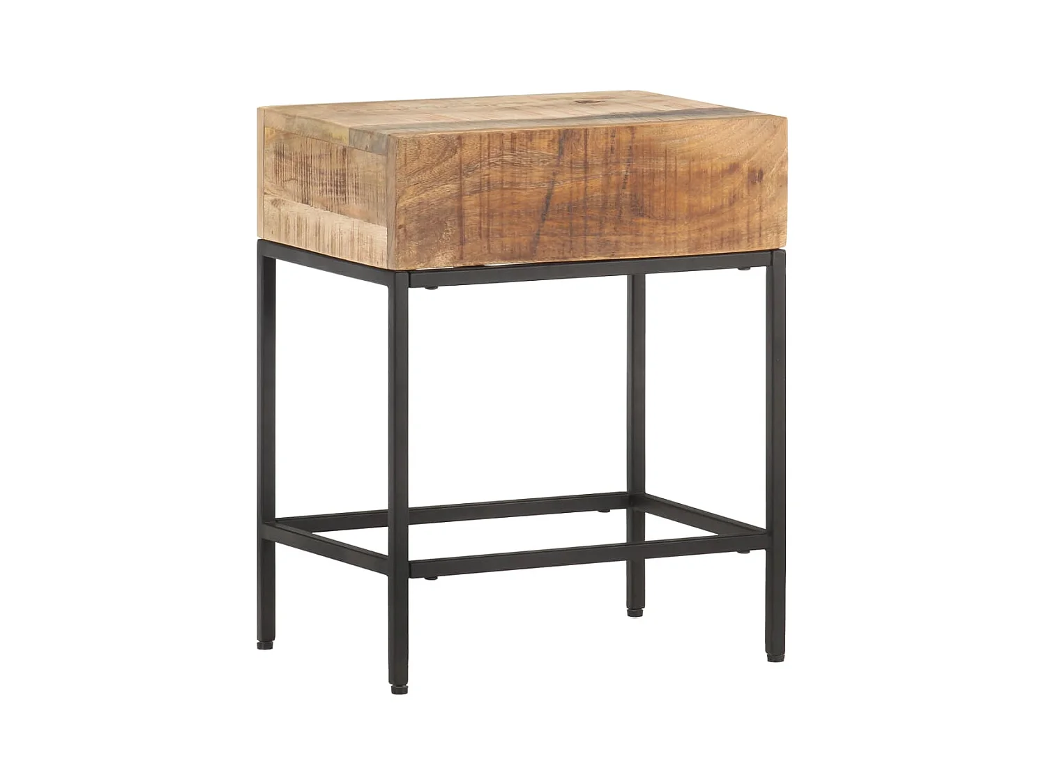 Table d'appoint 40x30x50 cm Bois massif de manguier brut