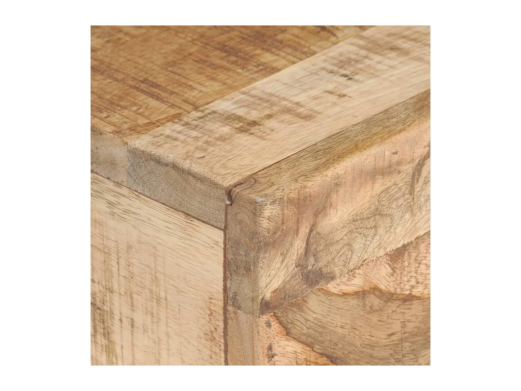 Beistelltisch 40x30x50 cm Raues Mango-Massivholz