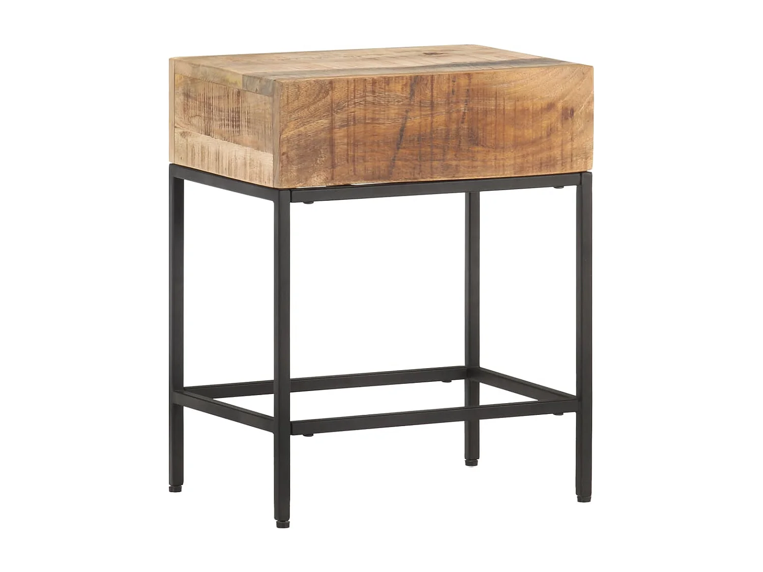 Table d'appoint 40x30x50 cm Bois massif de manguier brut
