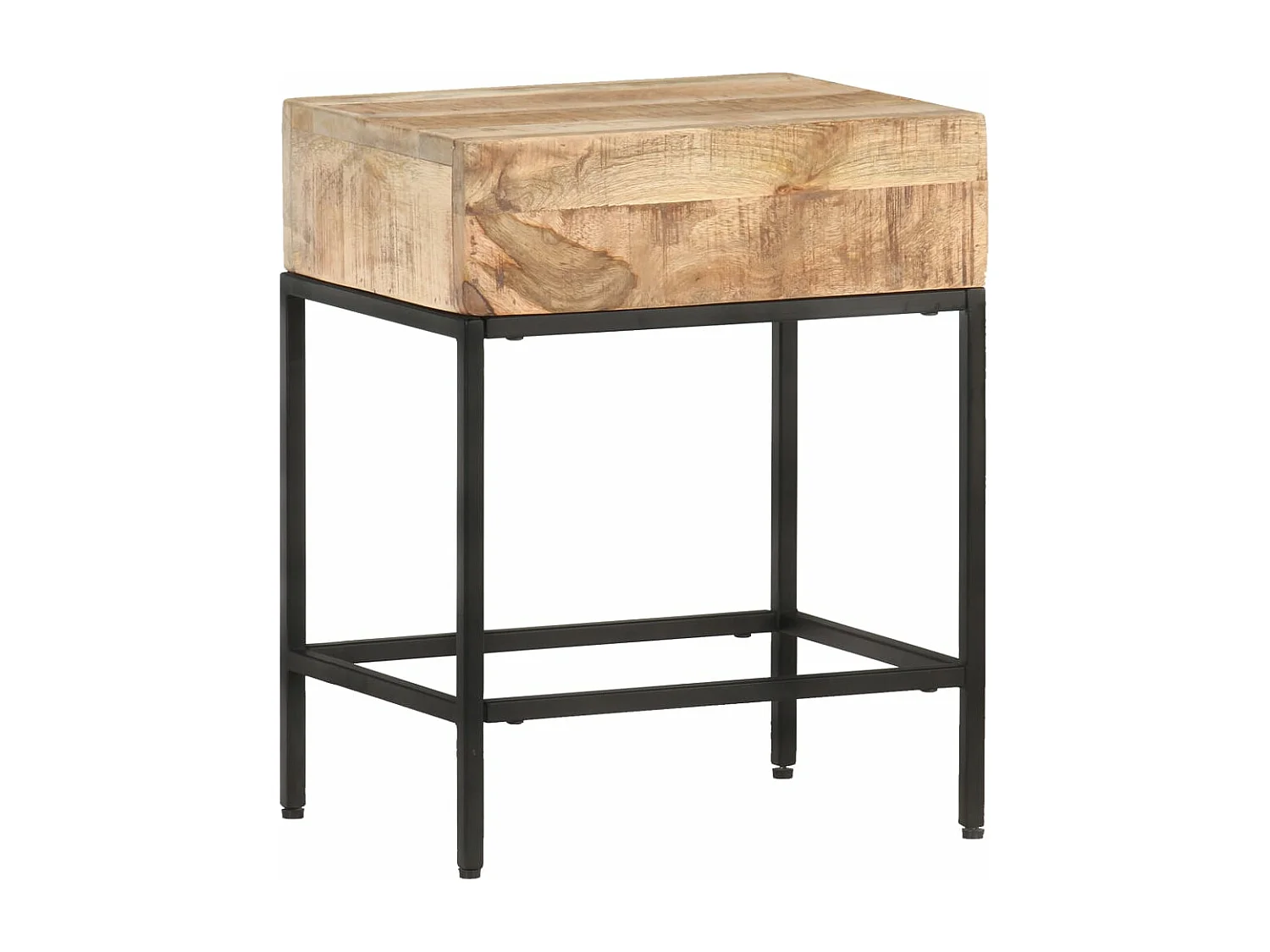 Table d'appoint 40x30x50 cm Bois massif de manguier brut