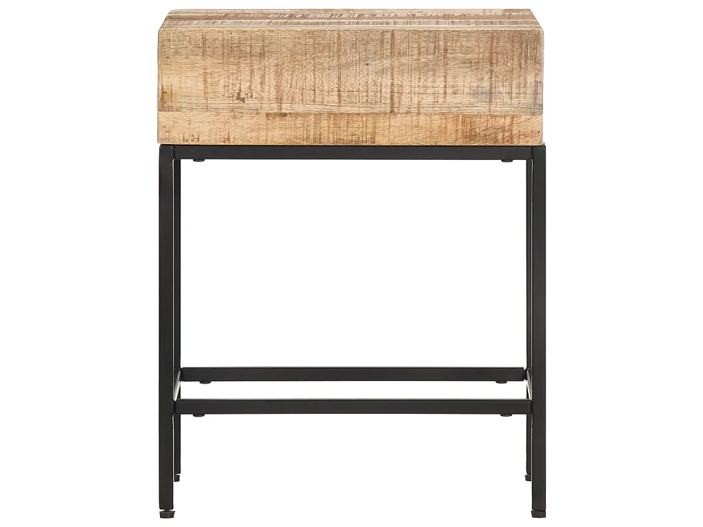 Beistelltisch 40x30x50 cm Raues Mango-Massivholz