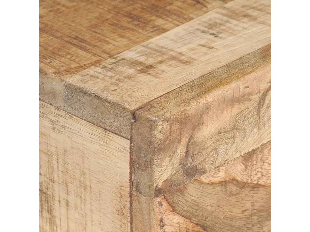 Beistelltisch 40x30x50 cm Raues Mango-Massivholz