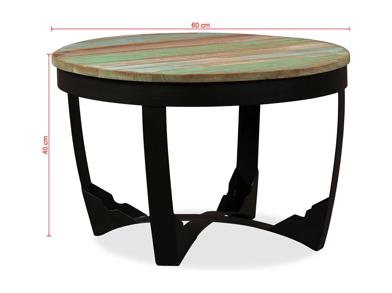 Couchtisch Massives Altholz 60x40 cm