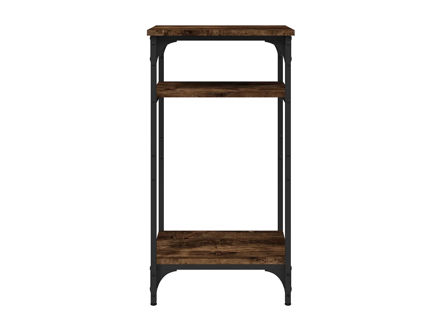 Tavolino Rovere Fumo 40x30x75 cm in Legno Multistrato
