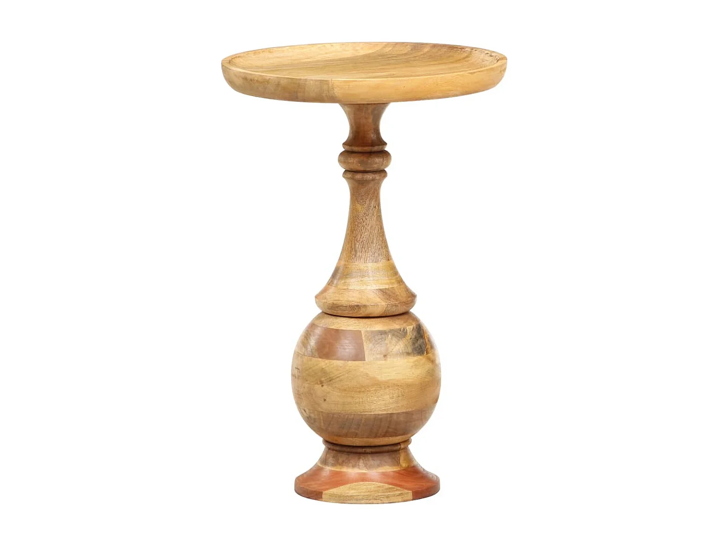 Runder Beistelltisch 43 x 43 x 66 cm Massivholz Mango