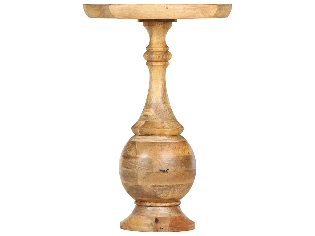 Bijzettafel rond 43x43x66 cm massief mangohout