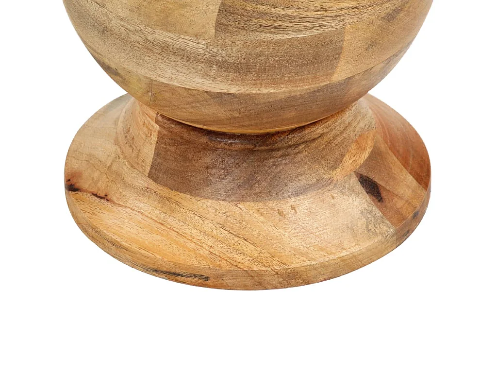 Bijzettafel rond 43x43x66 cm massief mangohout