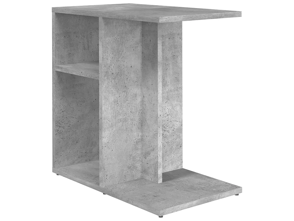 Table d'appoint Gris béton 50x30x50 cm Bois d’ingénierie