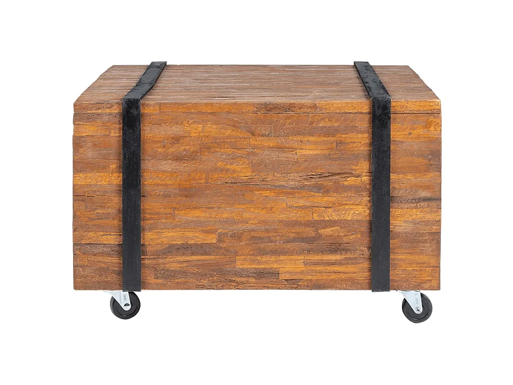 Bijzettafel teakhout 60x60x38 cm