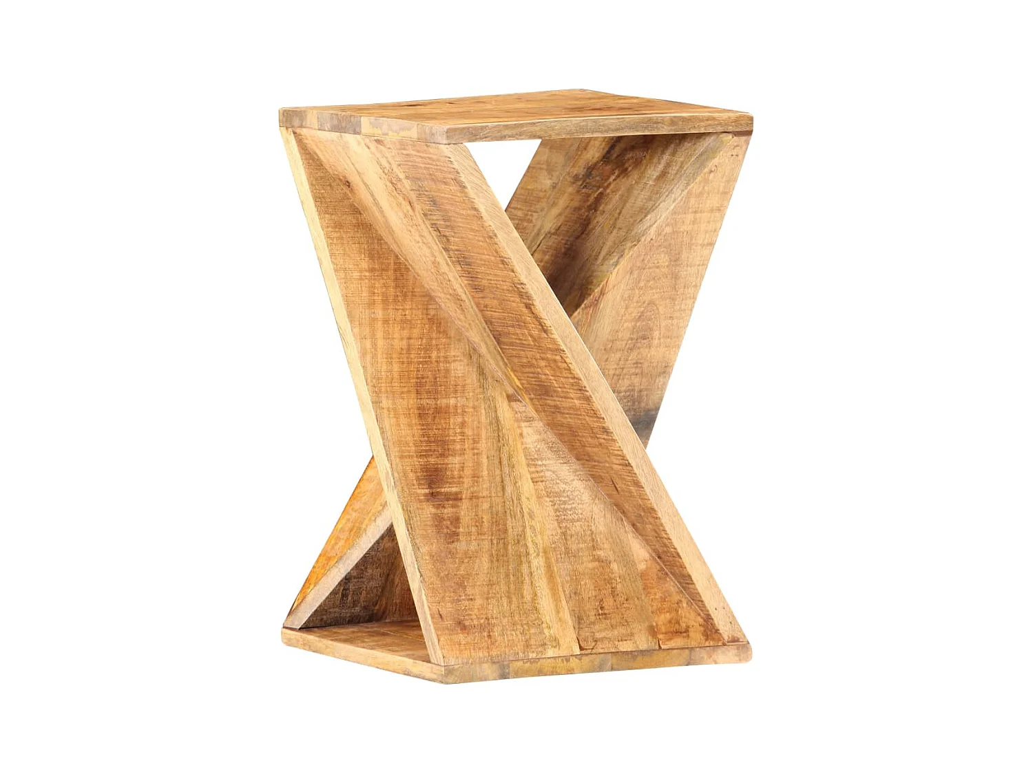 Bijzettafel 35x35x55 cm massief mangohout