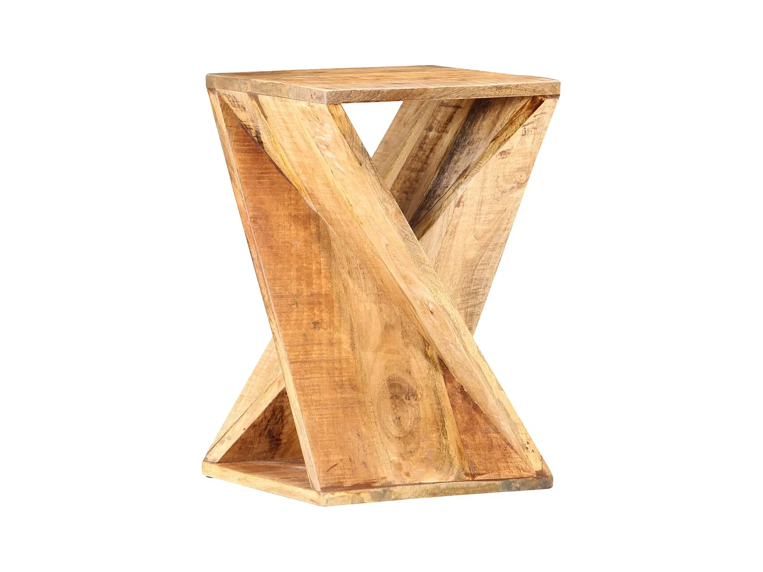 Bijzettafel 35x35x55 cm massief mangohout