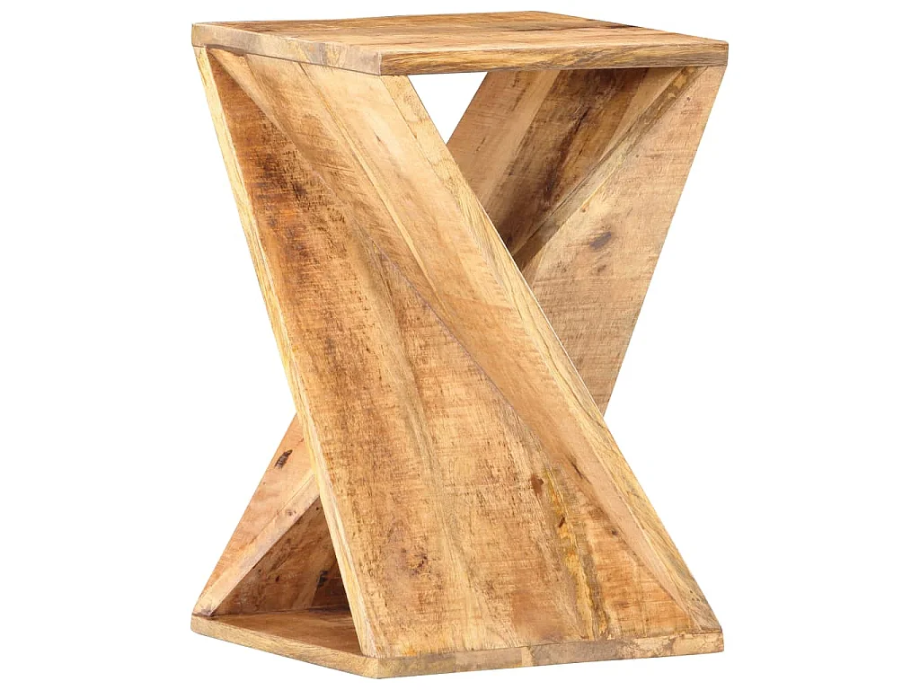 Bijzettafel 35x35x55 cm massief mangohout