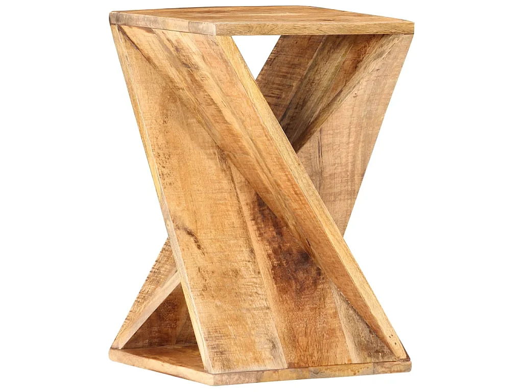 Bijzettafel 35x35x55 cm massief mangohout