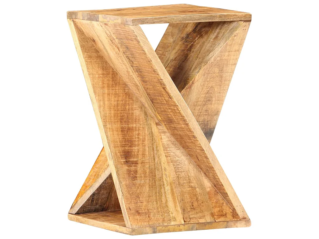Bijzettafel 35x35x55 cm massief mangohout