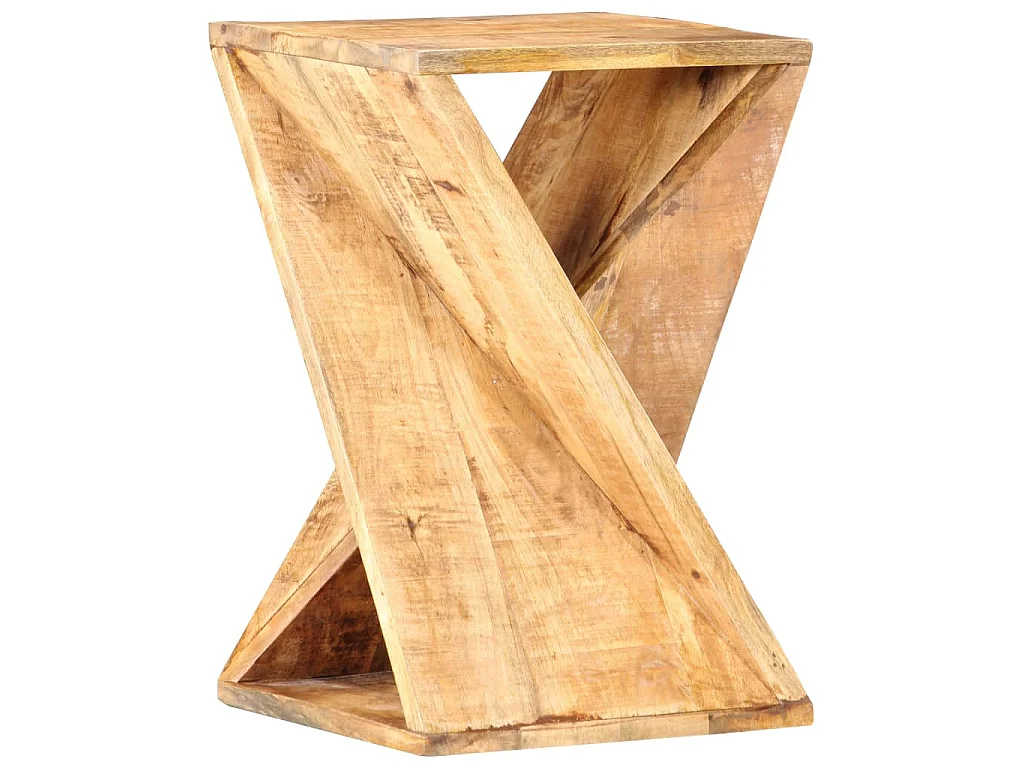 Bijzettafel 35x35x55 cm massief mangohout