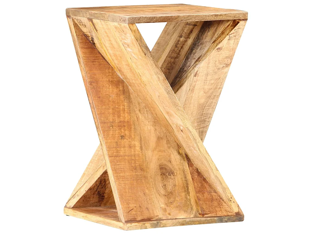 Bijzettafel 35x35x55 cm massief mangohout