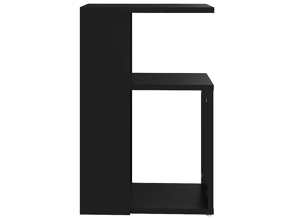 Bijzettafel 36x30x56 cm bewerkt hout zwart