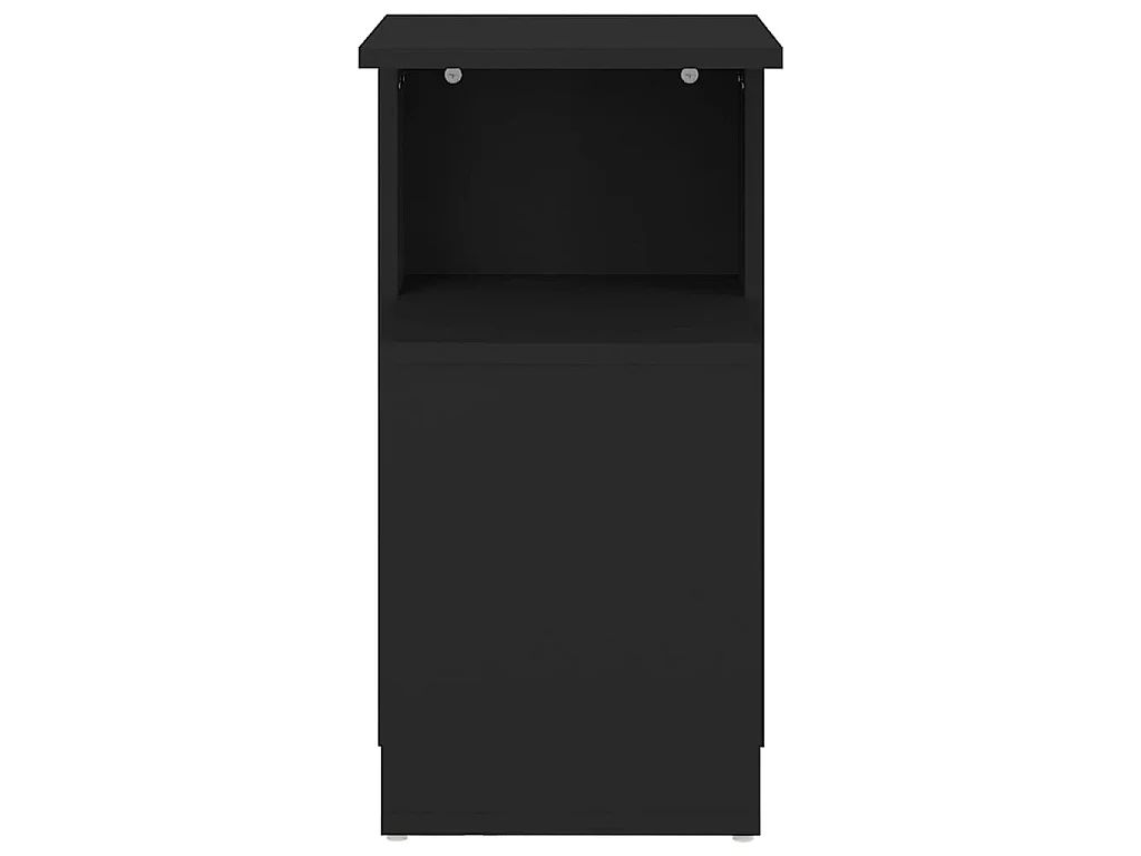 Bijzettafel 36x30x56 cm bewerkt hout zwart