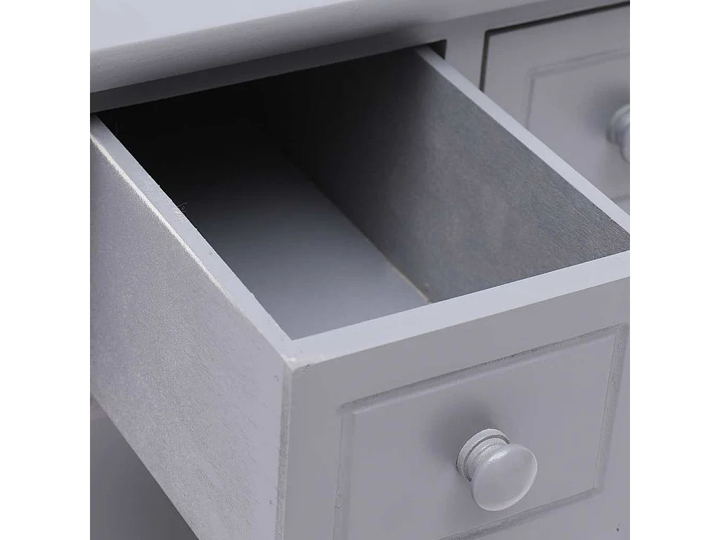 Table d'appoint Gris 40x40x40 cm Bois de Paulownia