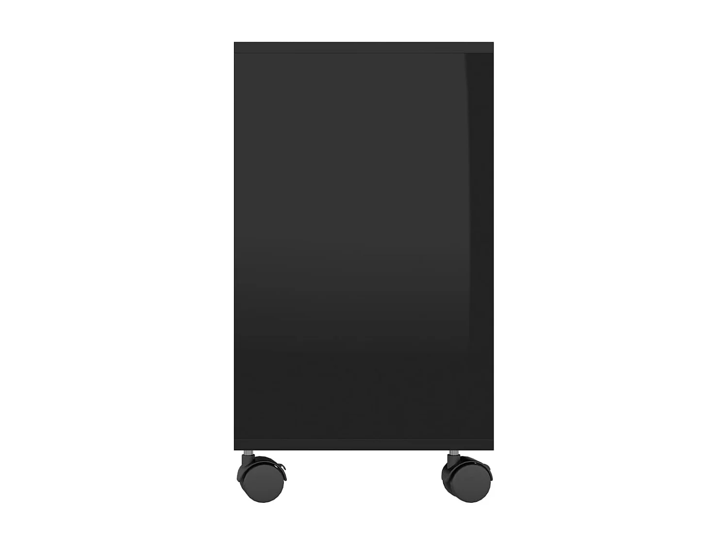 Table d'appoint Noir brillant 70x35x55 cm Bois d'ingénierie