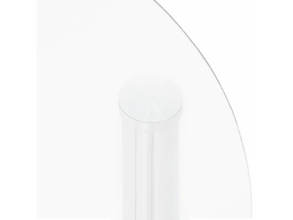 Beistelltisch mit 2 Ablagen Transparent 38 cm Hartglas