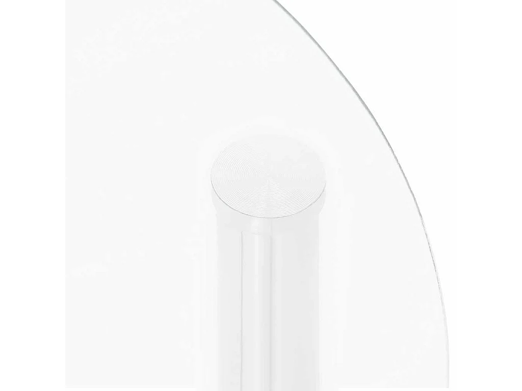 Table d'appoint 2 niveaux Transparent 38 cm Verre trempé