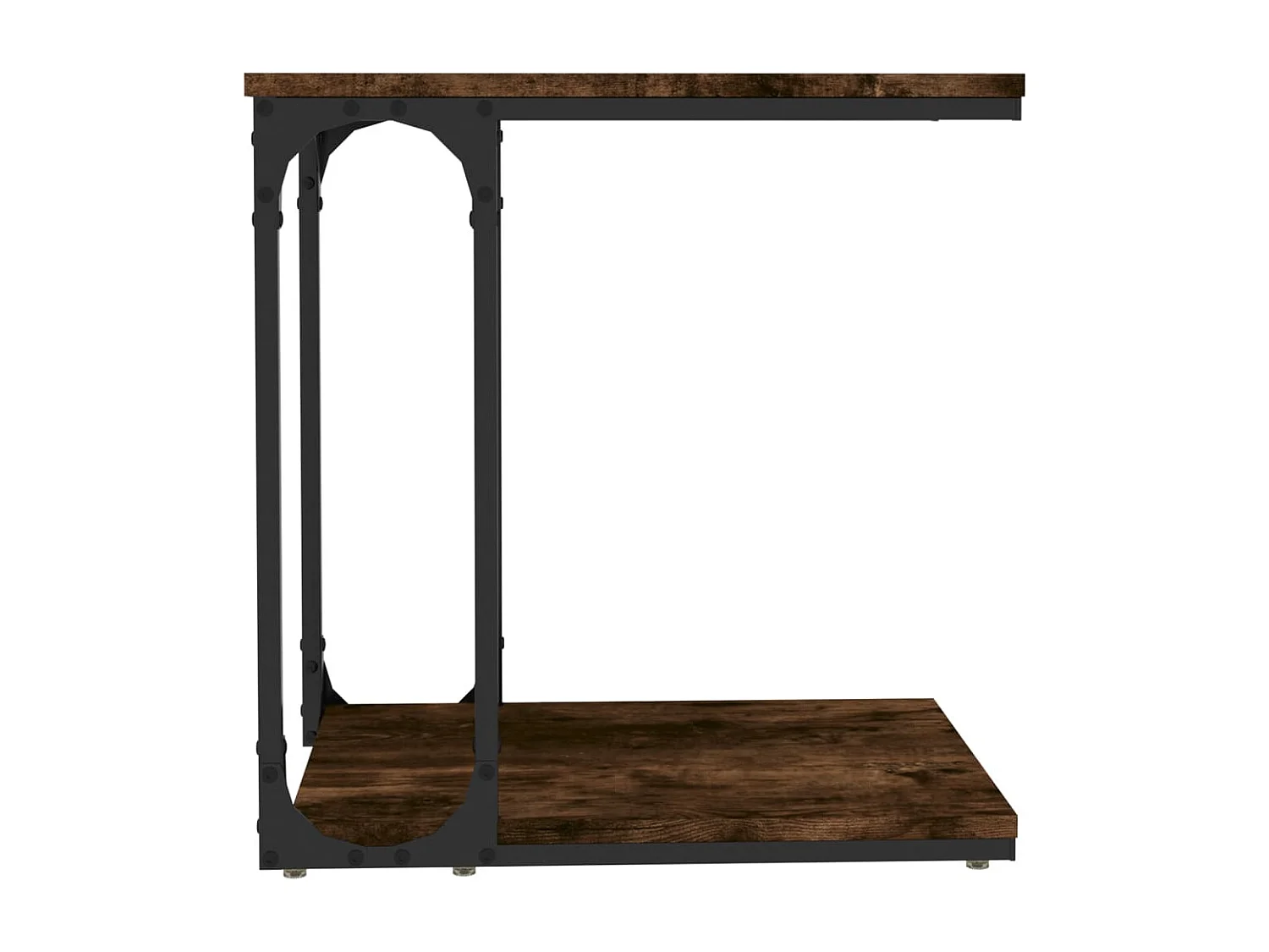 Mesa de apoio 50x35x52 cm derivados de madeira carvalho fumado