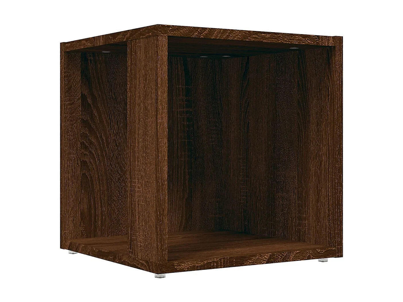 Mesa auxiliar madera contrachapada roble marrón 33x33x34,5 cm