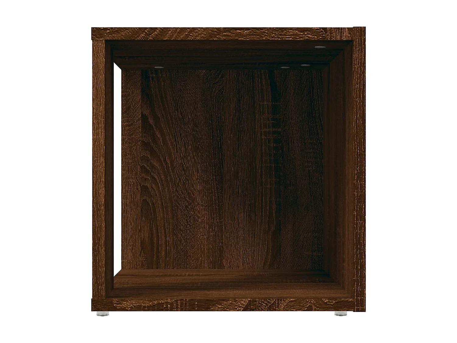 Mesa auxiliar madera contrachapada roble marrón 33x33x34,5 cm
