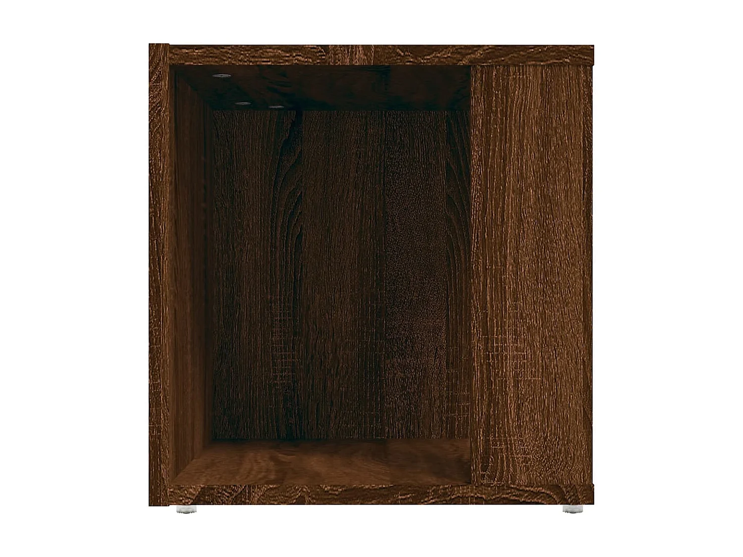 Mesa auxiliar madera contrachapada roble marrón 33x33x34,5 cm